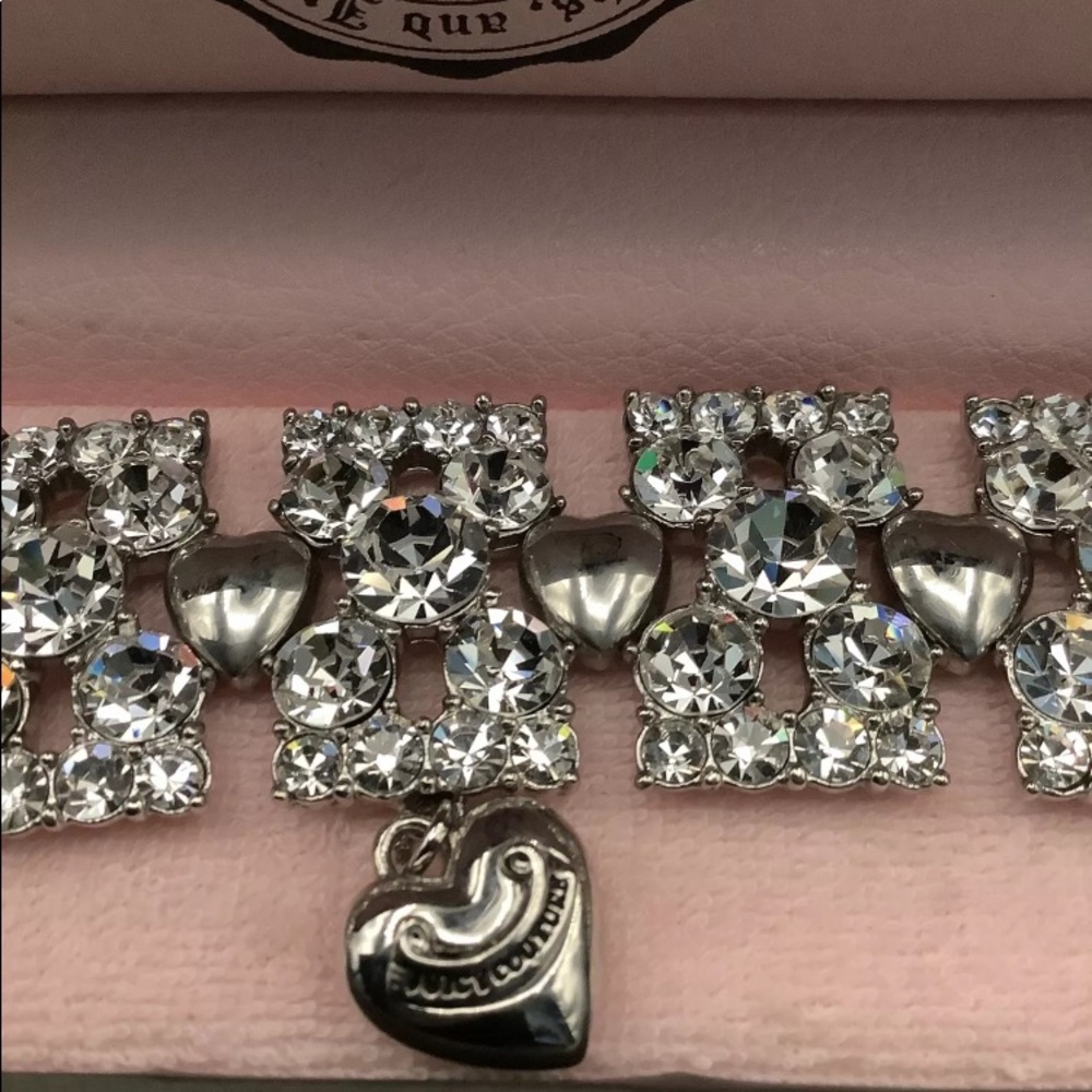 NEW JUICY COUTURE DOG COLLAR DIAMOND NECKLACE RHINESTONE BLING PAVE SWAROVSKI - Picture 13 of 16